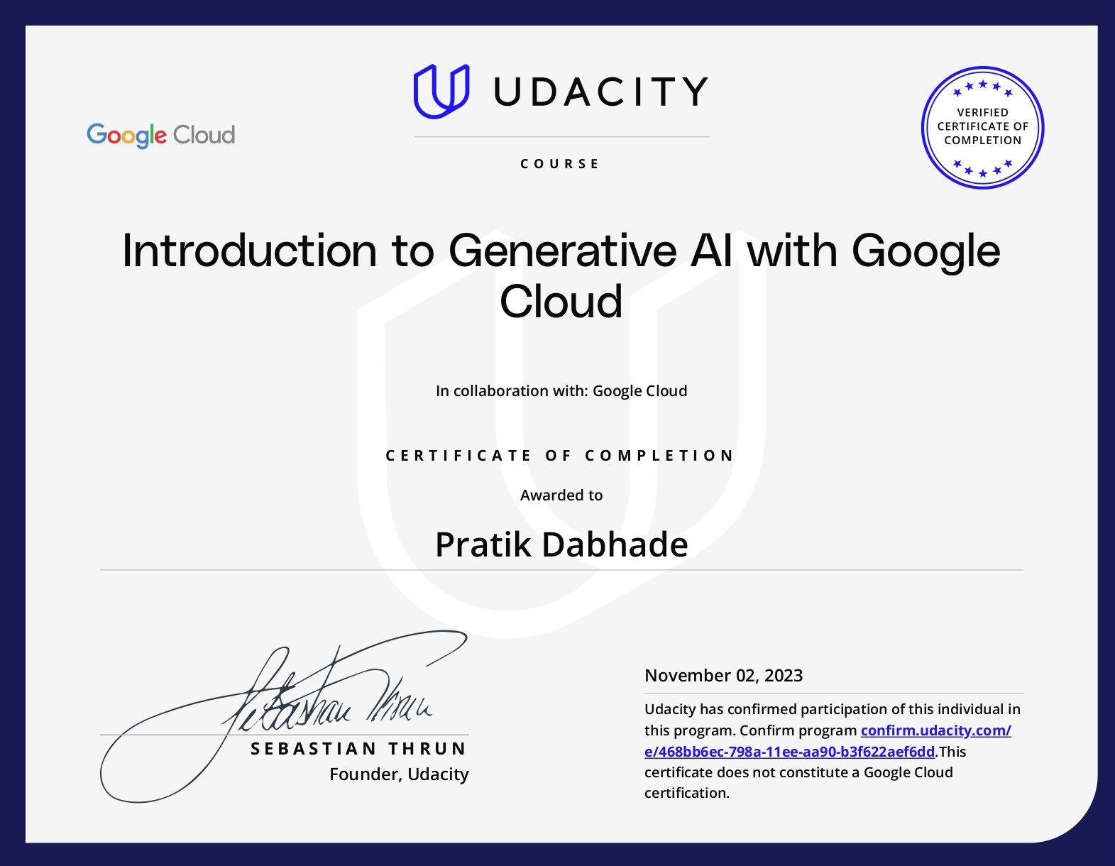 GEN-AI WITH GOOGLE CLOUD
